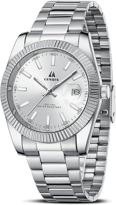 Mens Watches Waterproof Stainless Steel Watch